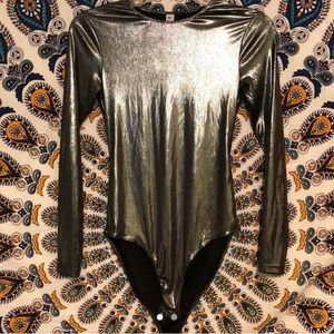 Metallic sliver American Apparel Jumpsuit